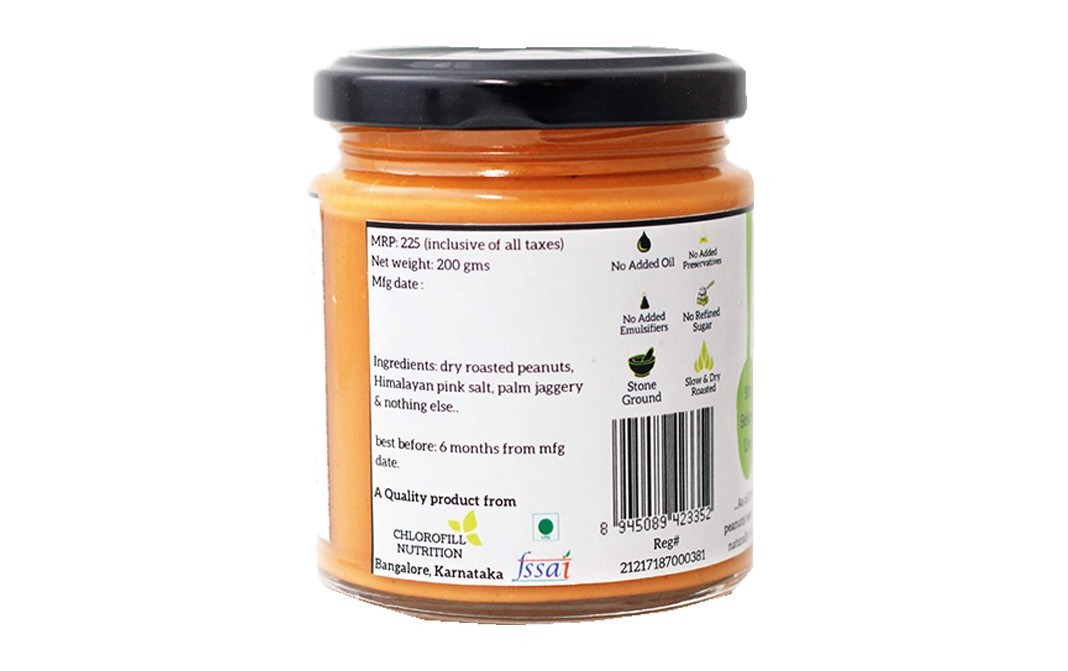 All Over Nuts Jaggery Peanut Butter Creamy   Glass Jar  200 grams